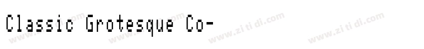 Classic Grotesque Co字体转换